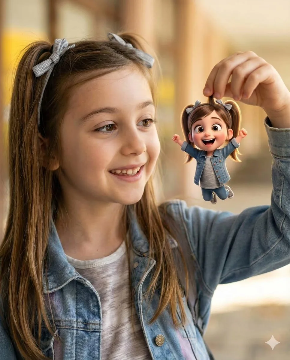 Tiny Me, Big Magic | A Whimsical Pixar-Inspired Portrait