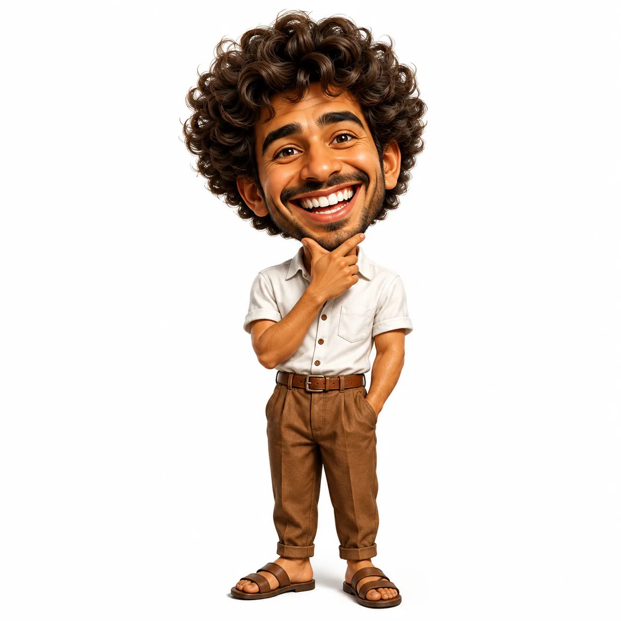 Big Smile, Bigger Personality | Ultra-Realistic 3D Cartoon Caricature