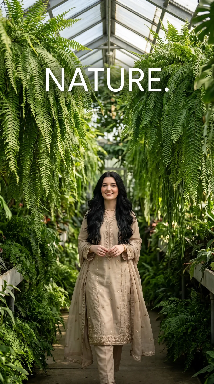 Premium Editorial Greenhouse AI Prompt | Cinematic Nature Campaign Photography